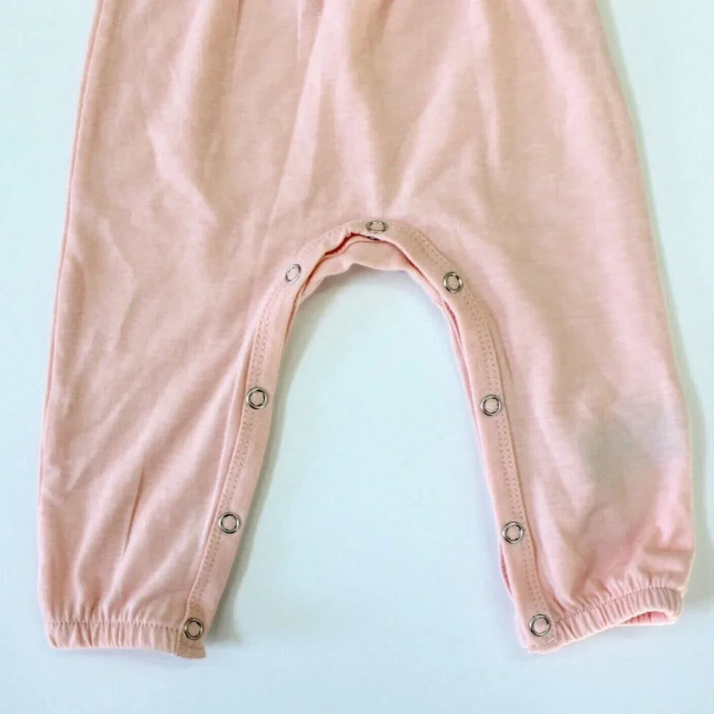 Seven 7 For All Mankind Baby Seashell Pink Overlay Bodysuit Size 6-9M